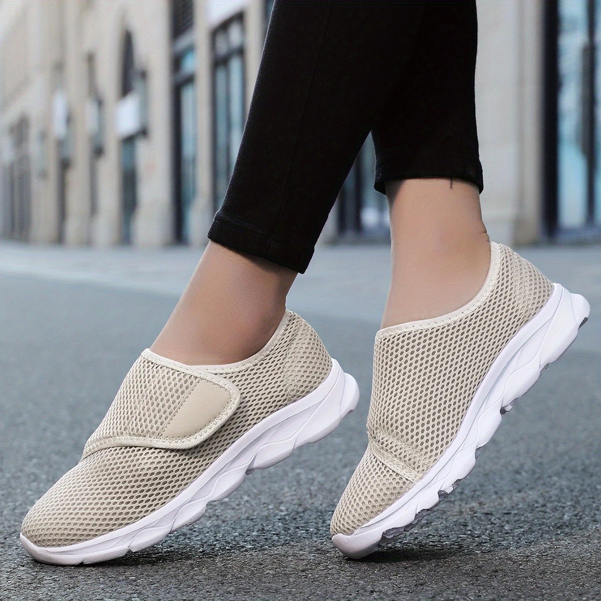 Adjustable Strap Walking Sneakers