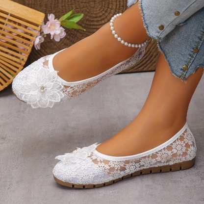 Women's Floral Mesh Slip-on Loafer