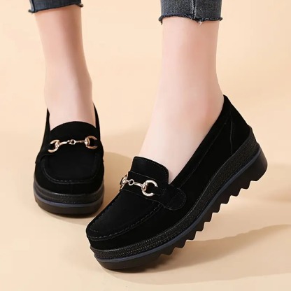 Women's Platform Metal Loafers
