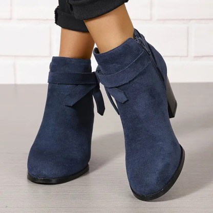 Women's Zipper Closure Ankle Boots