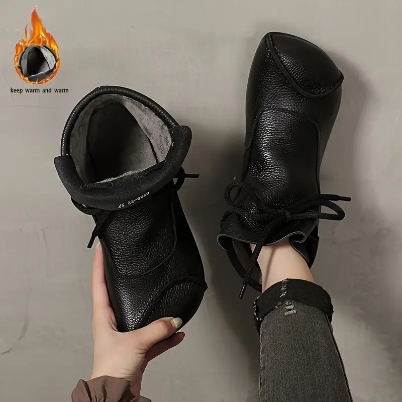 Women's Velvet Lining Mid Length Boots