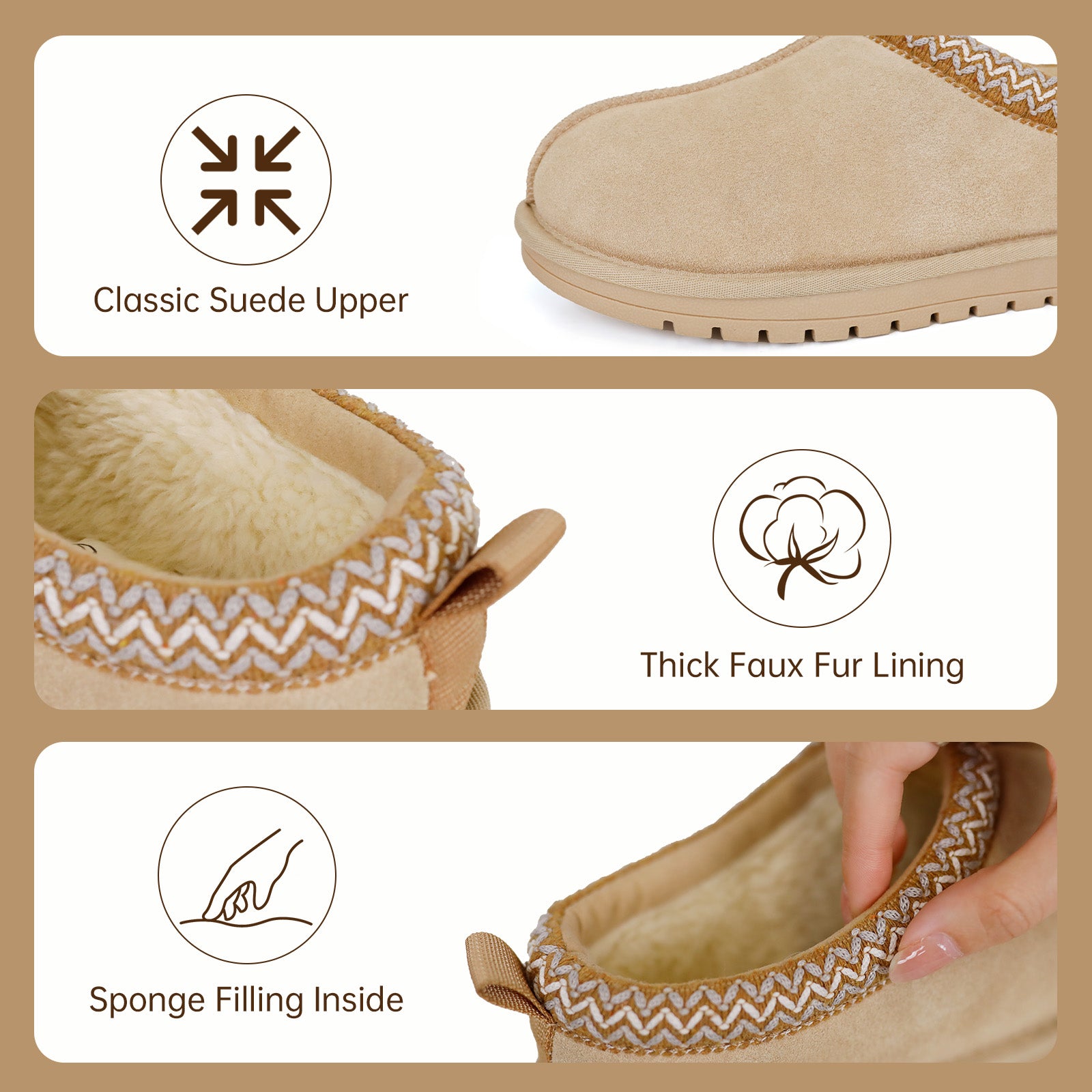 Women's Leather Outdoor Suede Slippers