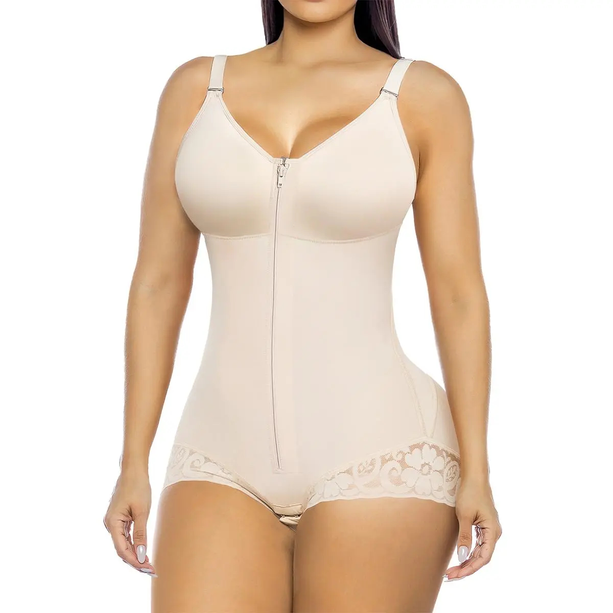 Colombian Shapewear Overbust Faja – High-Compression Tummy Control & Body Sculpting Girdle for Women