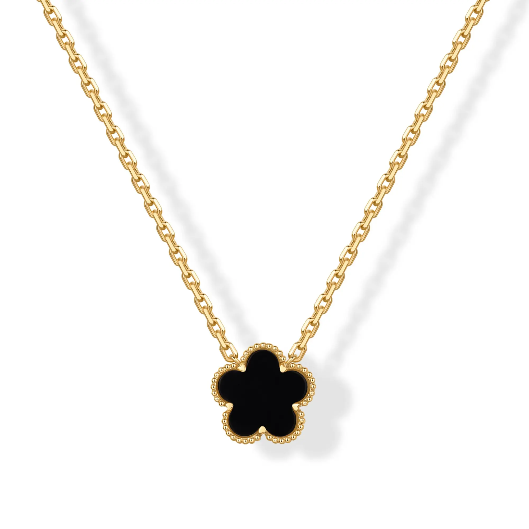 14K Gold Plated Clover Necklaces for Women