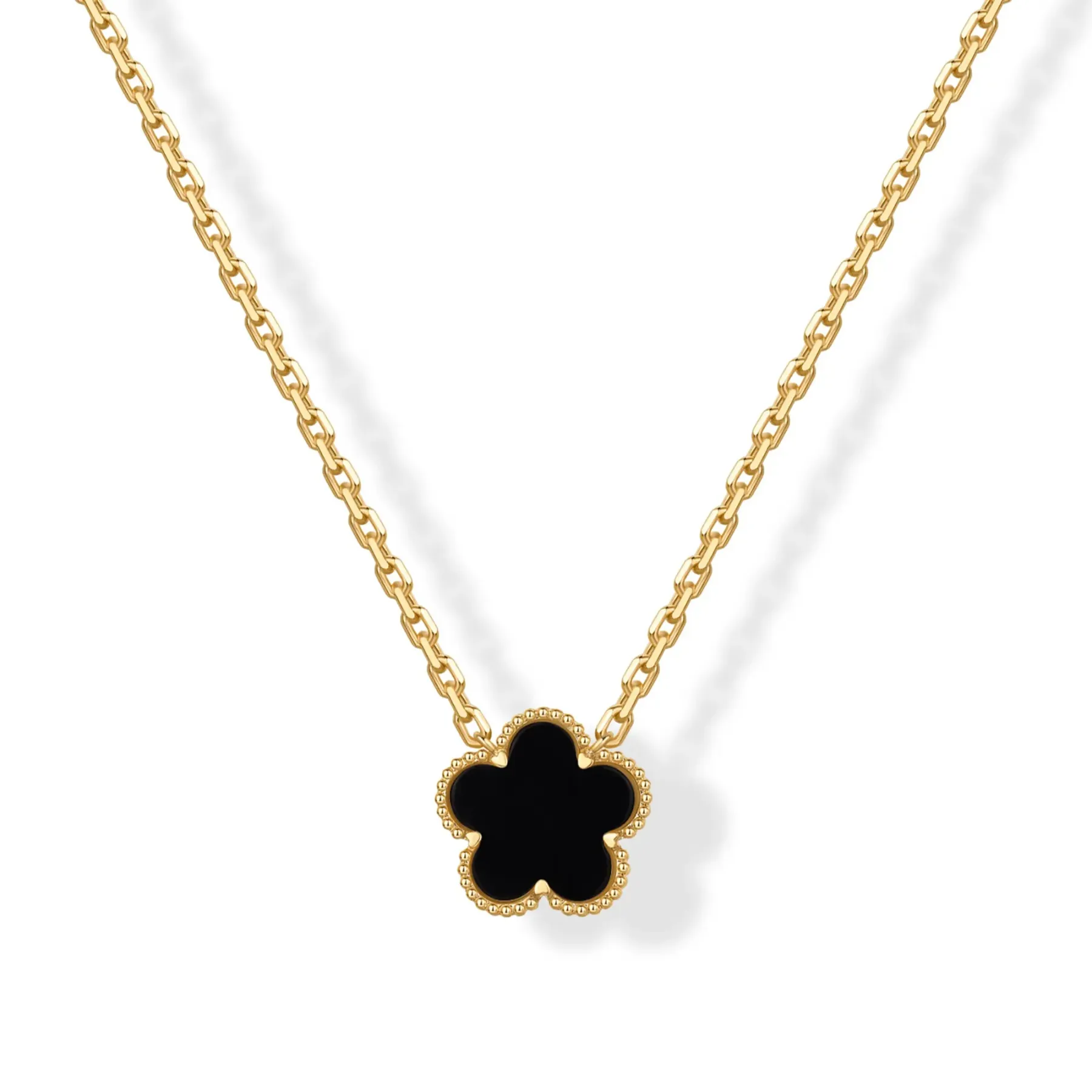 14K Gold Plated Clover Necklaces for Women