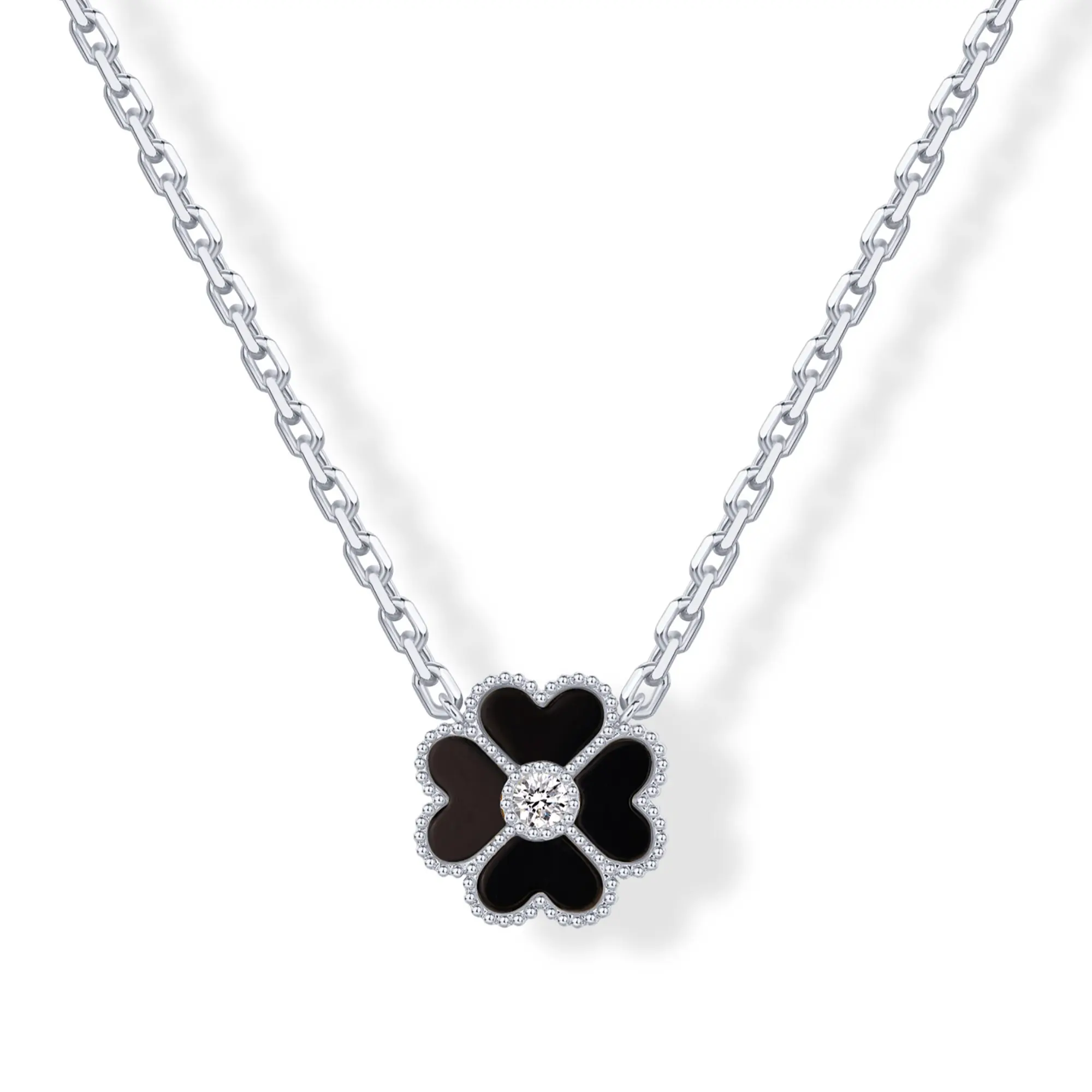 14K Gold Plated Clover Necklaces for Women