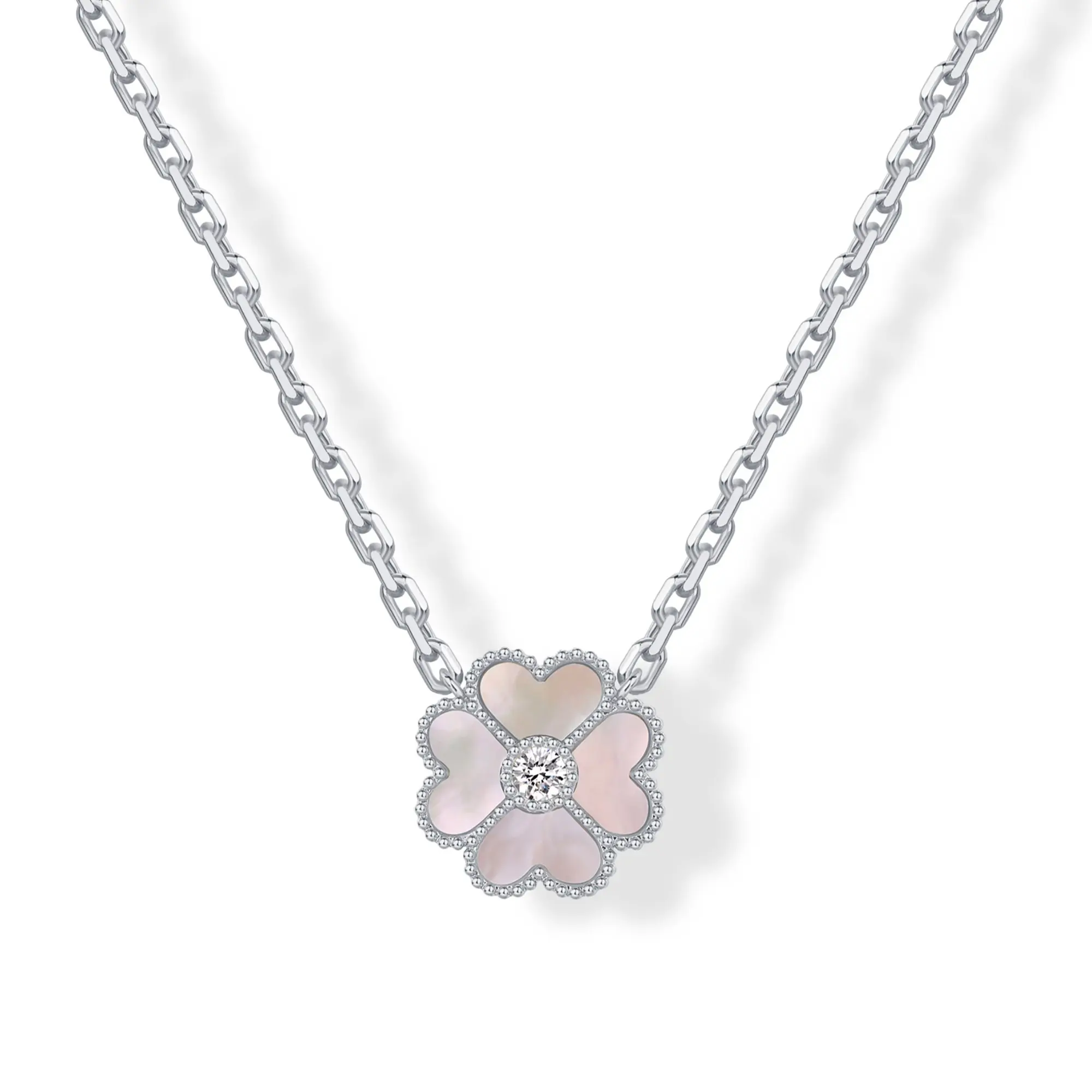 14K Gold Plated Clover Necklaces for Women