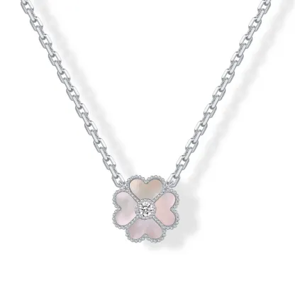 14K Gold Plated Clover Necklaces for Women
