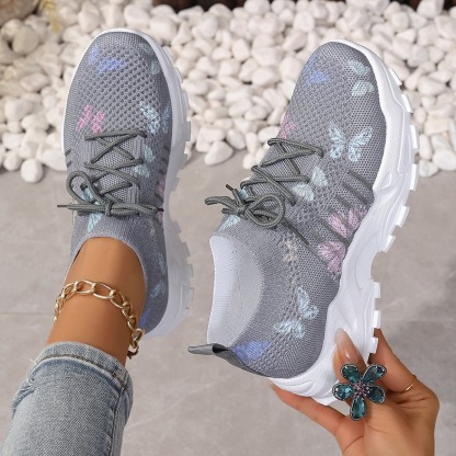 Women's Butterfly Pattern Sneakers