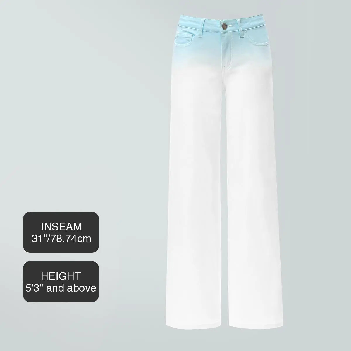 Mid-low Rise Baggy Jeans Stretchy Wide Leg for Women Lady Basic Minimalist Comfortable Denim Tummy Control Curve Hugging Plus Size Regular Size BBL Spring Fashion Daily Outfits