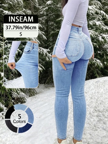Women's Slim-Fit High Waist Long Pants