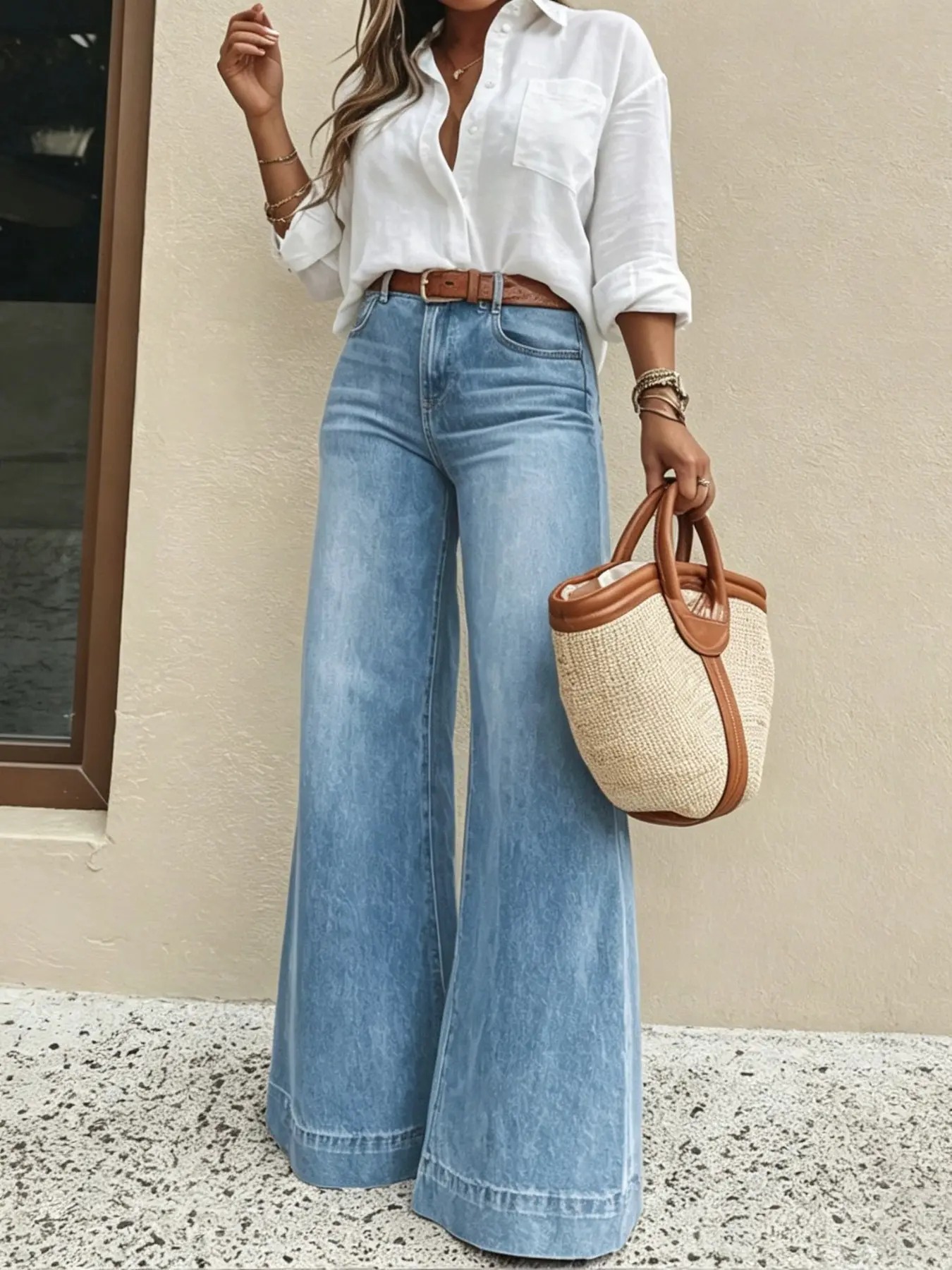 Women's Elastic Loose Fit Jeans