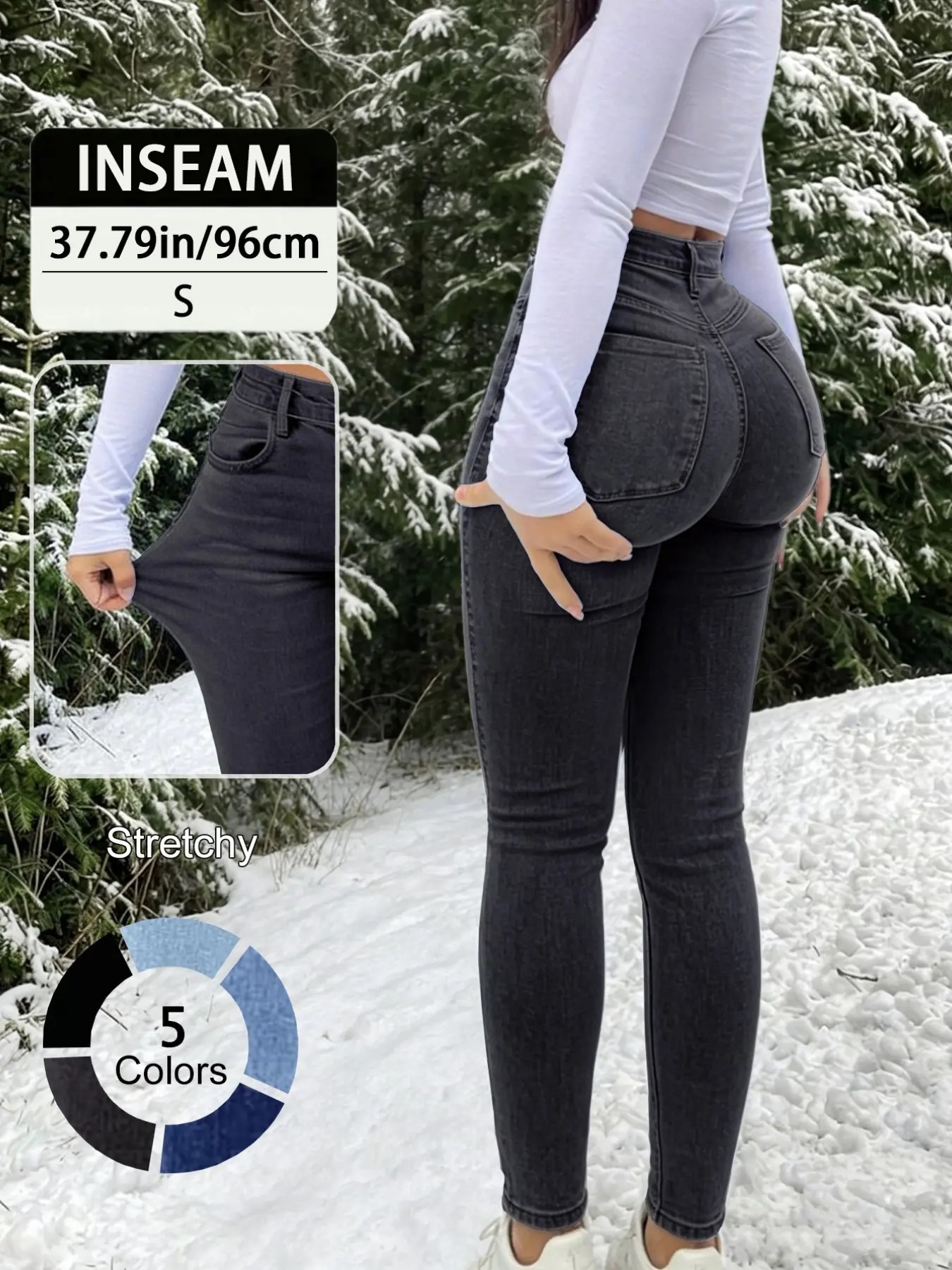 Women's Slim-Fit High Waist Long Pants