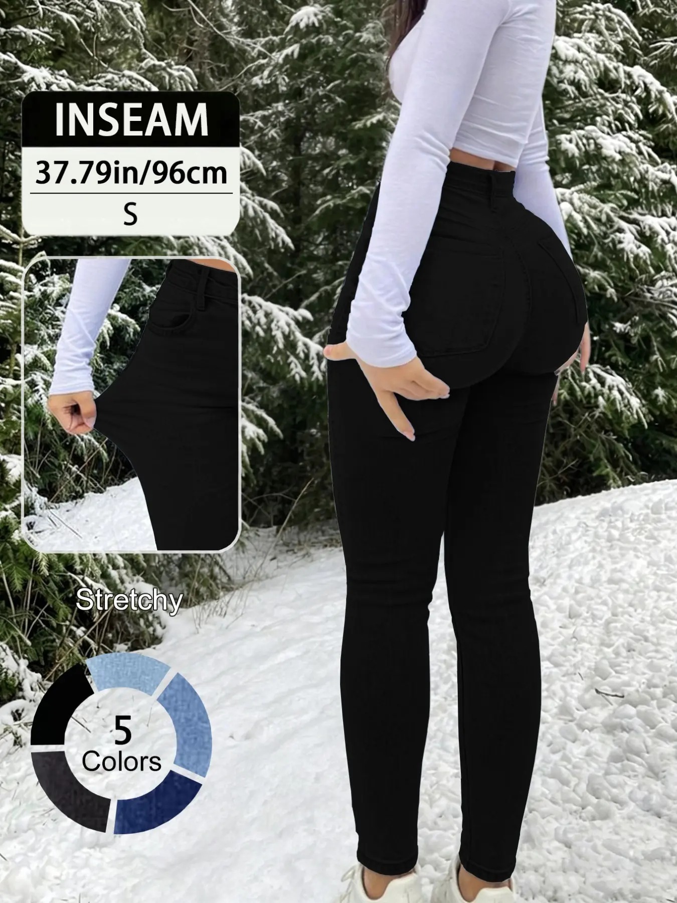 Women's Slim-Fit High Waist Long Pants