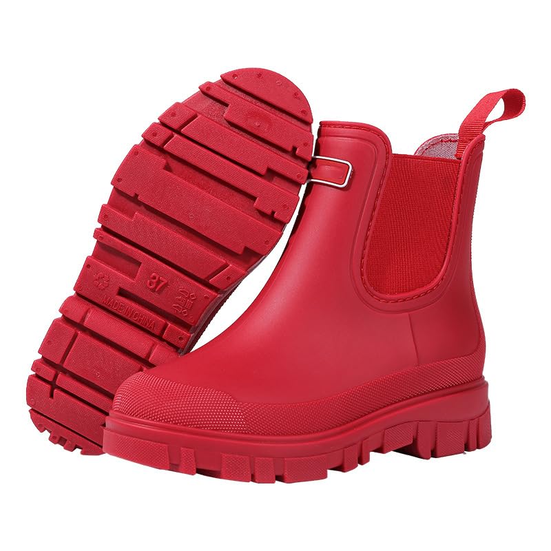 Women'S Waterproof Lug Sole Chelsea Rain Boots
