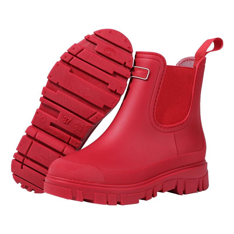 Women'S Waterproof Lug Sole Chelsea Rain Boots