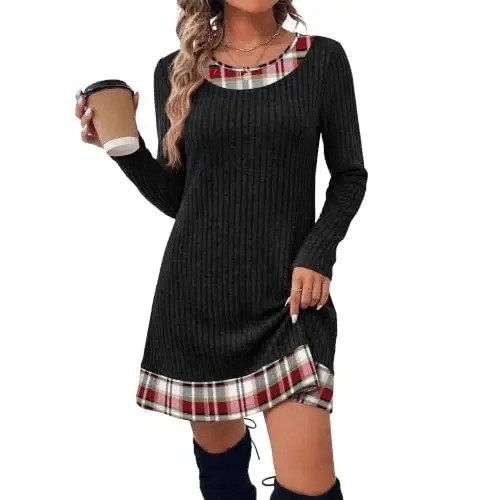Women's Long Sleeve Sweater Dress