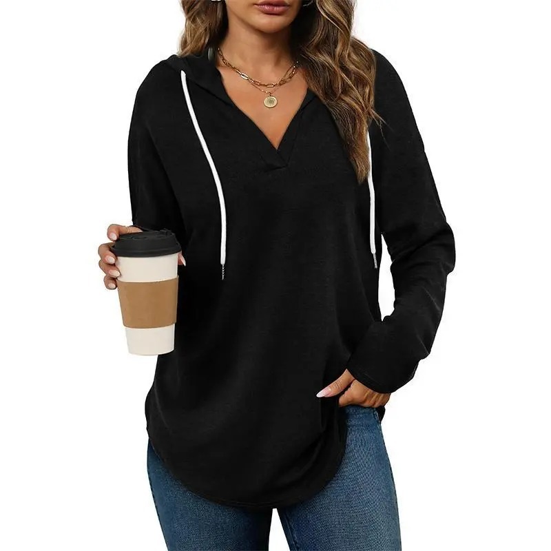 Women's Plaid Hoodie Tunic Top