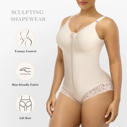 Colombian Shapewear Overbust Faja – High-Compression Tummy Control & Body Sculpting Girdle for Women