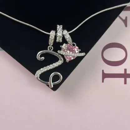 3-Layered Initial Choker Necklace for Women
