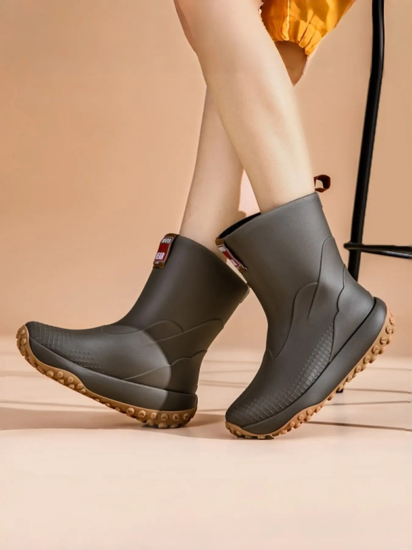 Women's High-Quality Mid-Calf Rain Boots
