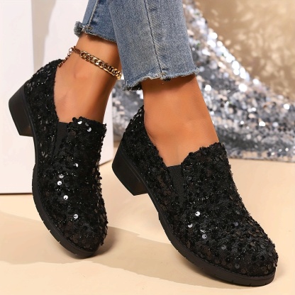 Women's Sequin Loafers
