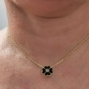 14K Gold Plated Clover Necklaces for Women