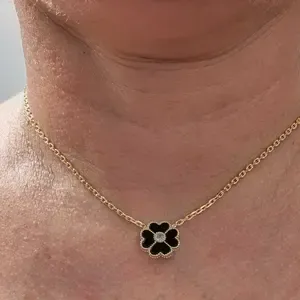 14K Gold Plated Clover Necklaces for Women