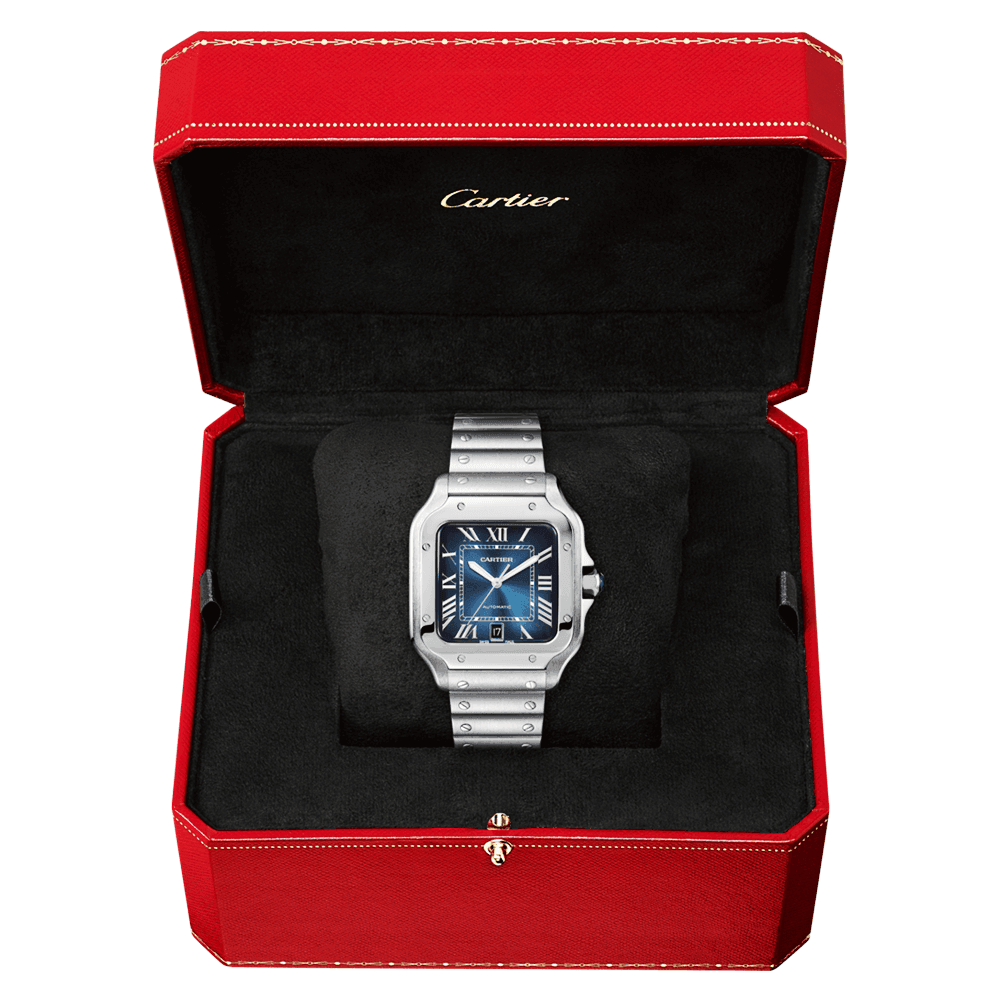 カルティエサントスドゥカルティエラージ自動巻き巻きスチールブレスレット/ストラップWSSA0030 - WSSA0013