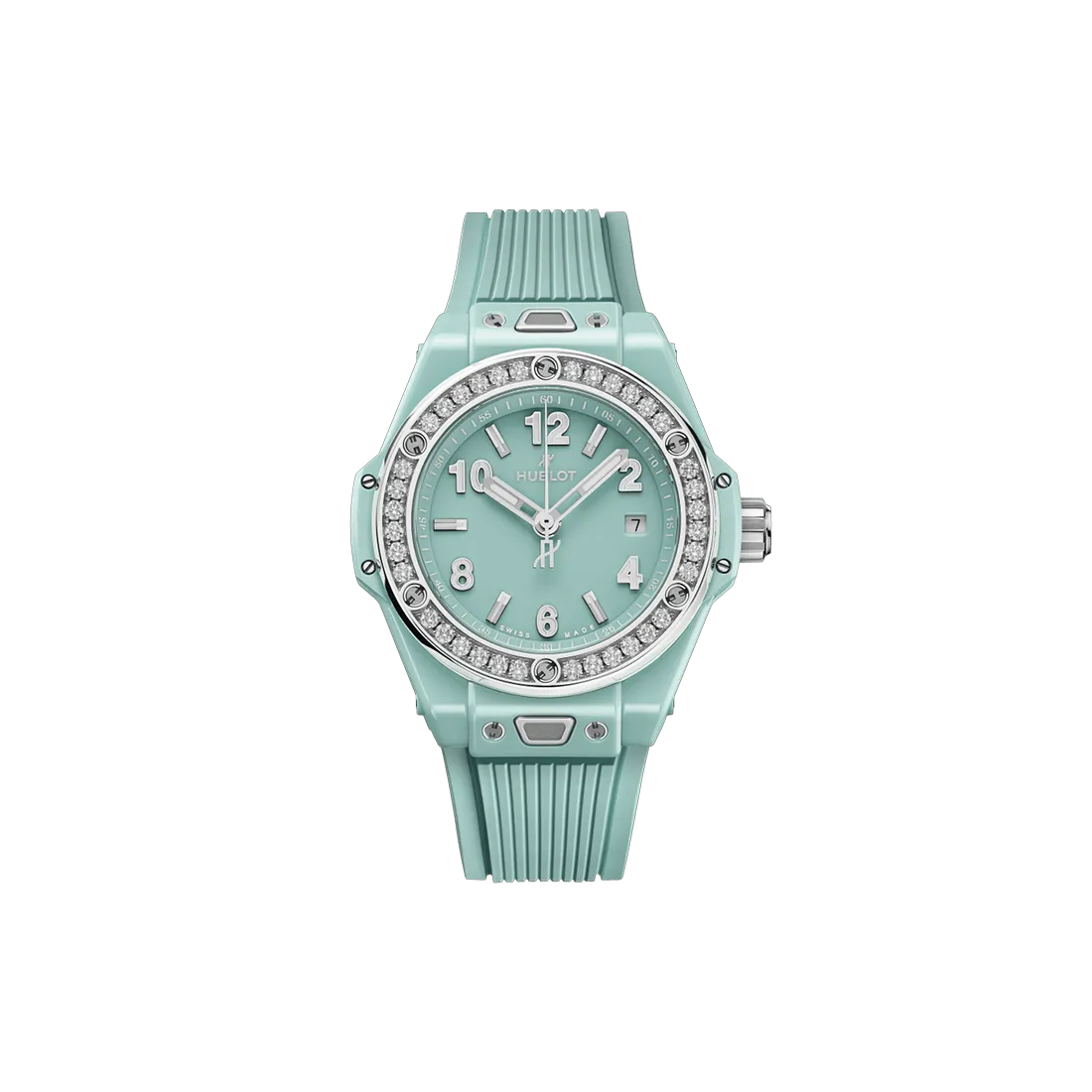 ウブロ HUBLOT ビッグ・バン ワンクリック ミントグリーンセラミック ダイヤモンド 33mm (2025年モデル)