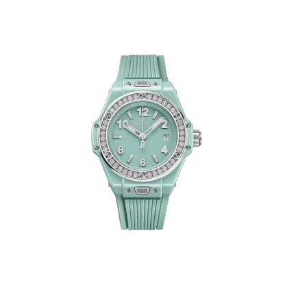 ウブロ HUBLOT ビッグ・バン ワンクリック ミントグリーンセラミック ダイヤモンド 33mm (2025年モデル)