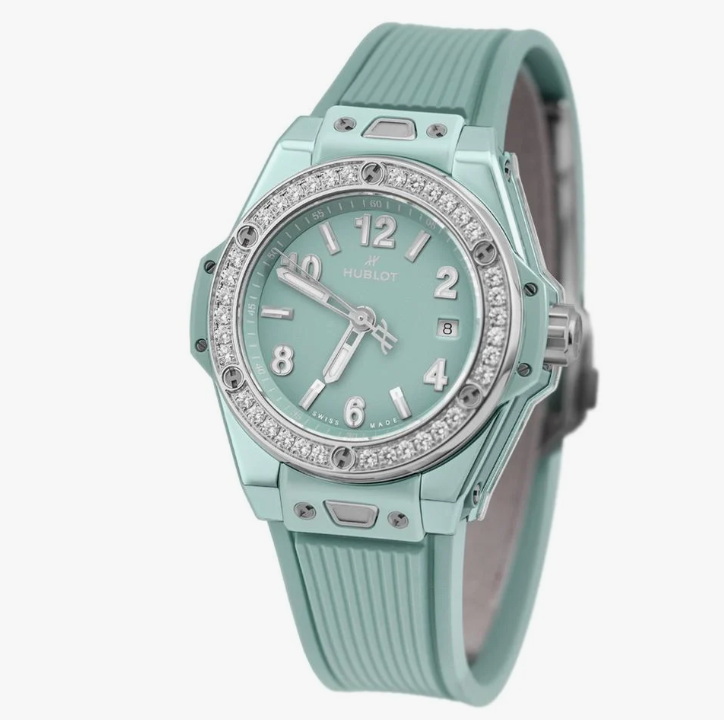 ウブロ HUBLOT ビッグ・バン ワンクリック ミントグリーンセラミック ダイヤモンド 33mm (2025年モデル)