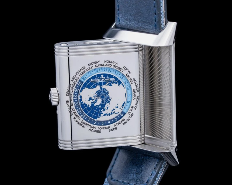 ジャガー・ルクルト レベルソ Q714845J Reverso Tribute Geographic SS Blue Dial 2025年新作