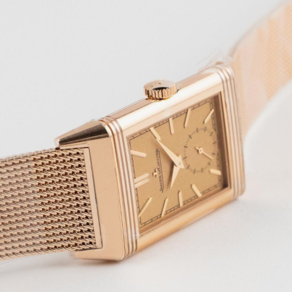 ジャガー・ルクルト レベルソ Reverso Tribute Q713216J Monoface Small Seconds Rose Gold Grained Rose Gold Dial 2025年新作