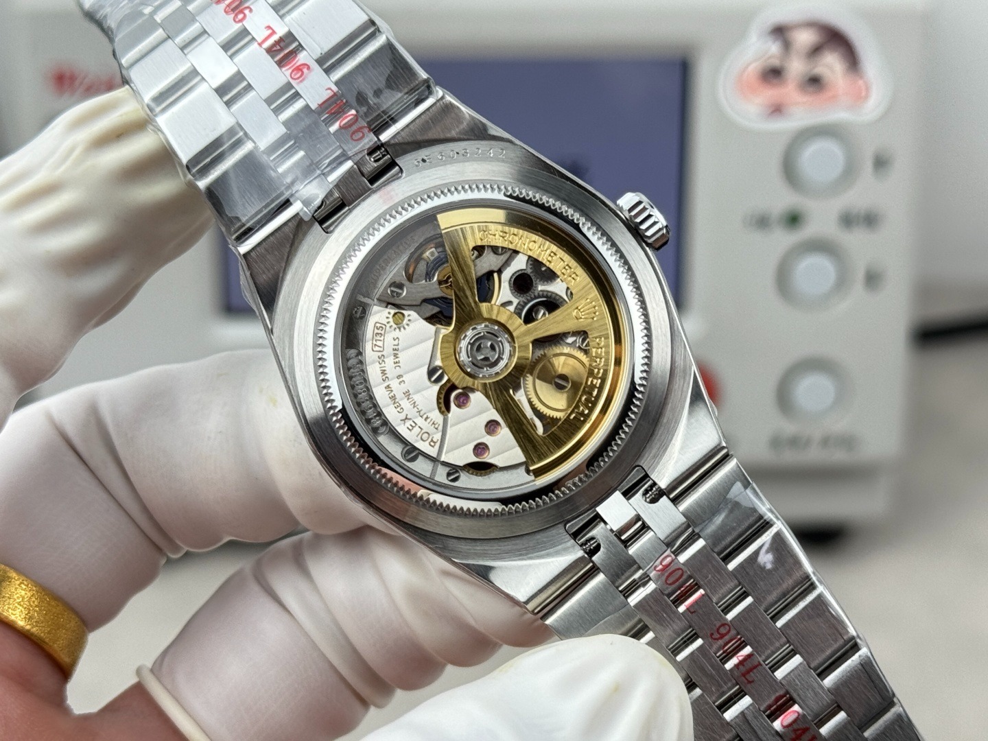 2025新作モデル ランドドゥエラー オイスター、36 mm、オイスタースチール＆ホワイトゴールド 127234