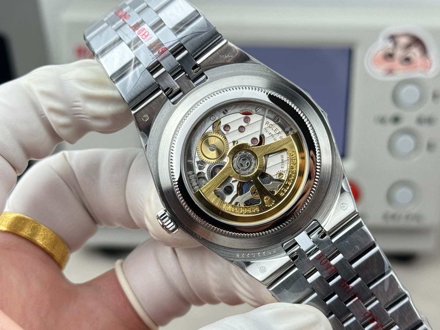 2025新作モデル ランドドゥエラー オイスター、40 mm、オイスタースチール＆ホワイトゴールド 127334