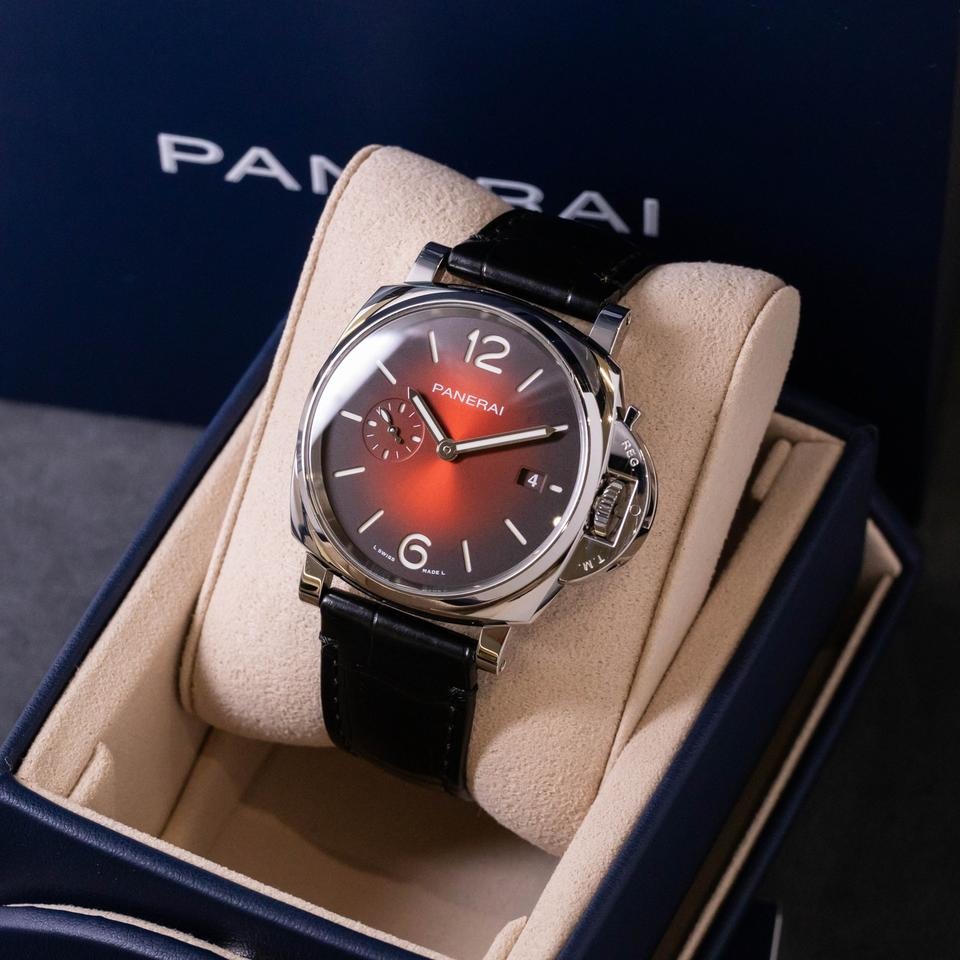 パネライ ルミノール ドゥエ Luminor Due Bordeaux Dial Stainless-Steel PAM 01424 42mm