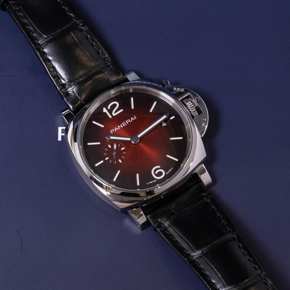 パネライ ルミノール ドゥエ Luminor Due Bordeaux Dial Stainless-Steel PAM 01424 42mm