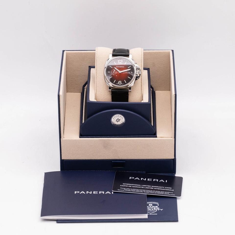 パネライ ルミノール ドゥエ Luminor Due Bordeaux Dial Stainless-Steel PAM 01424 42mm