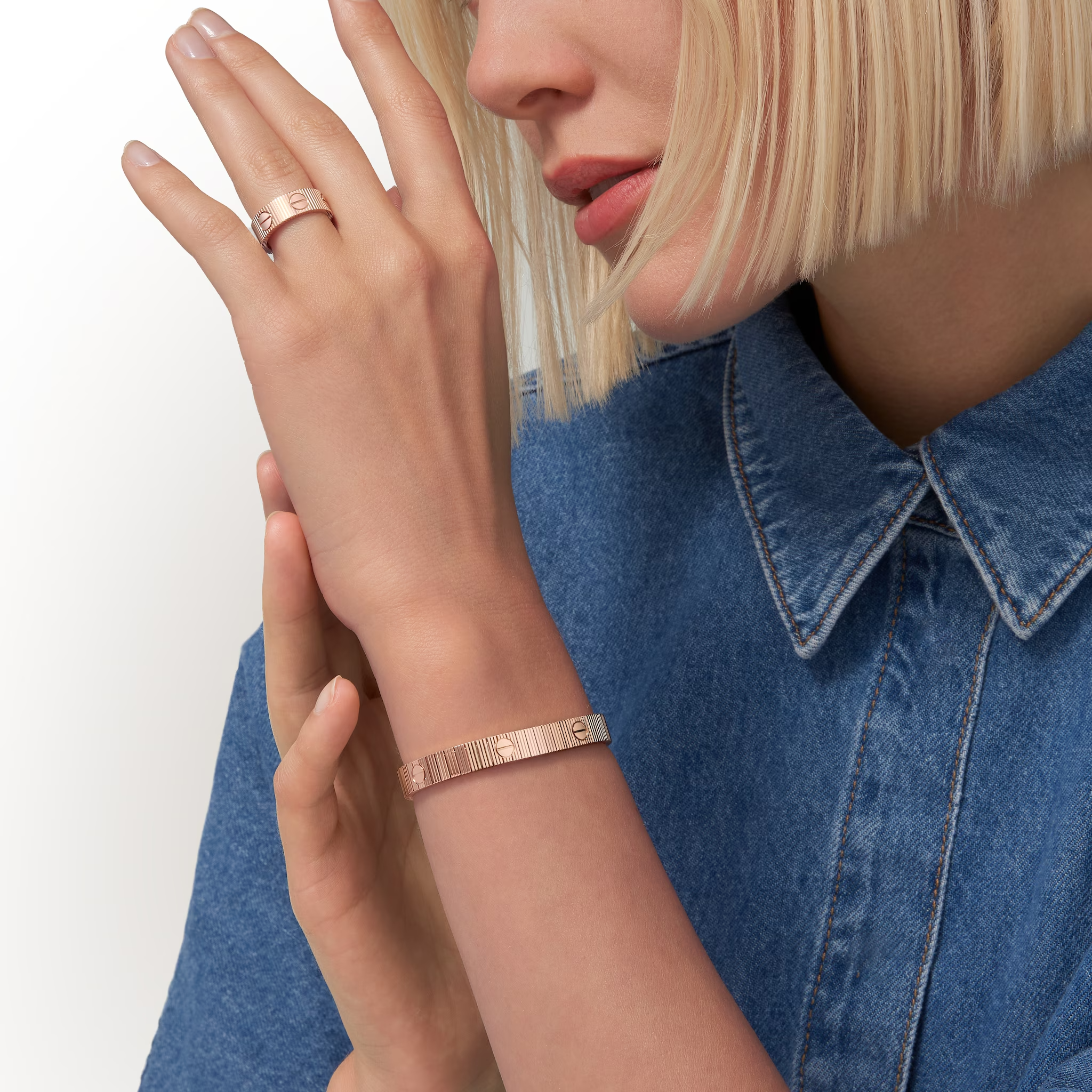 Love Unlimited ブレスレット、フレキシブル ピンクゴールド B6088117