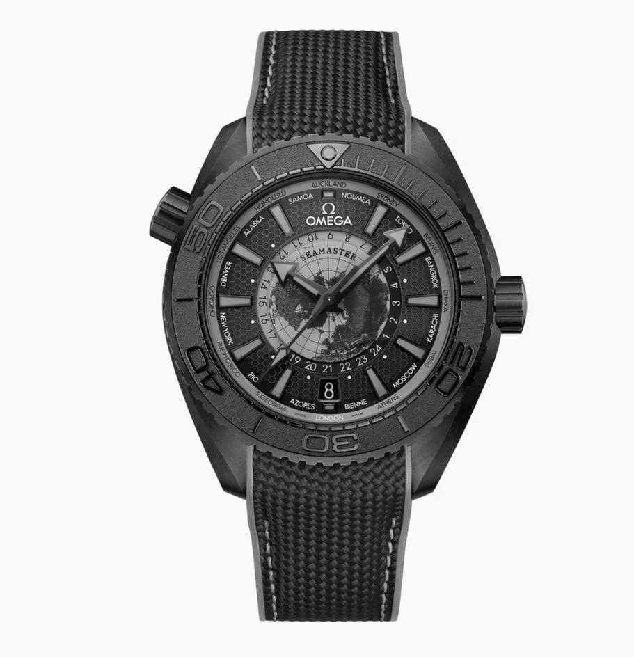 オメガ Seamaster Planet Ocean Worldtimer 600m Worldtimer Master 215.92.46.22.01.007 45.5mm