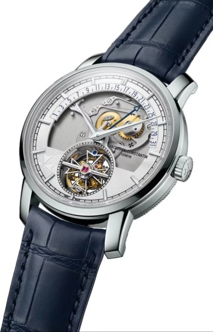 Vacheron Constantin Retrograde 2026 Tourbillon retrograde Traditionnelle Silver Dial Platinum 41mm Date Openface 6010T/000P-H055