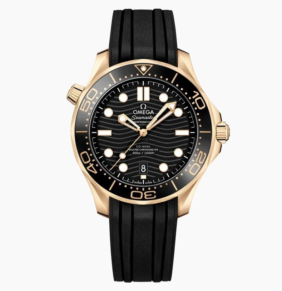 オメガ シーマスター ダイバー 300 M 210.62.42.20.01.003 自動巻き イエローゴールド 新品 42 mm