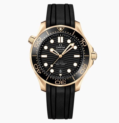 オメガ シーマスター ダイバー 300 M 210.62.42.20.01.003 自動巻き イエローゴールド 新品 42 mm