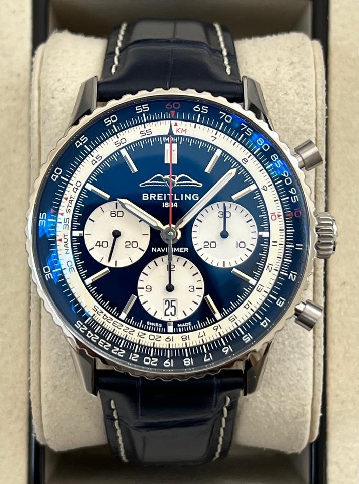 ブライトリング ナビタイマー 1 B01 クロノグラフ Navitimer New 2026 Concorde 43mm B01 Chronograph AB01389C1C1P1 Limited 593 Pieces
