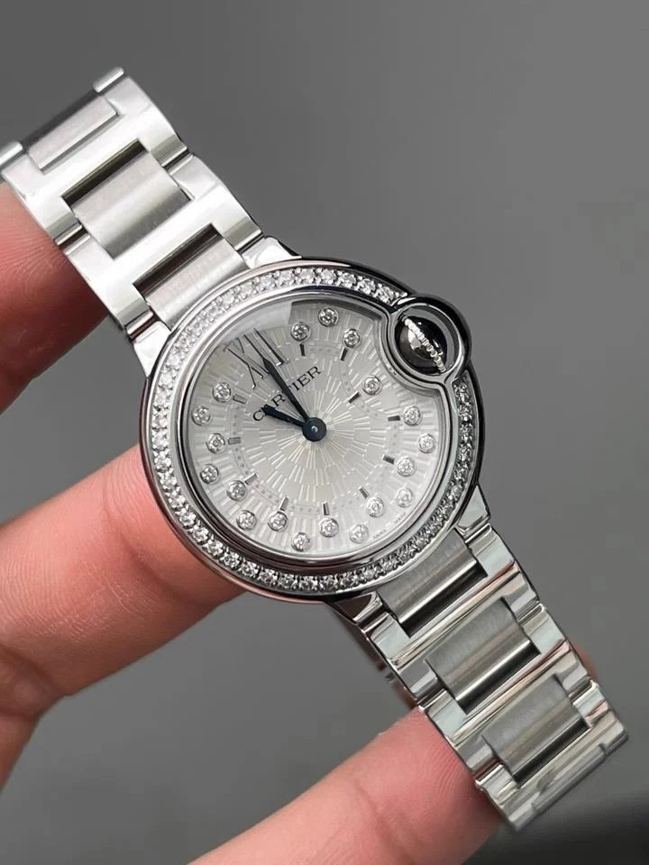 カルティエ ブルーバルーン W4BB0034 クォーツ ステンレススチール 28mm 
