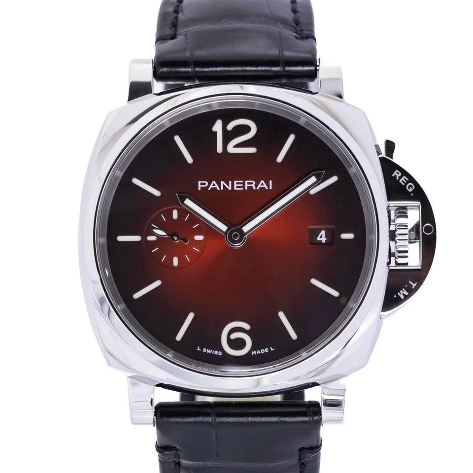 パネライ ルミノール ドゥエ Luminor Due Bordeaux Dial Stainless-Steel PAM 01424 42mm