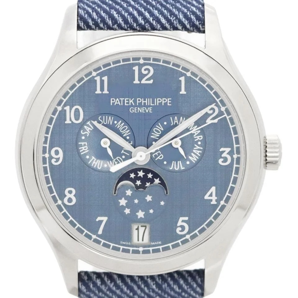パテック フィリップ アニュアルカレンダー (2026 New) Complications Annual Calendar Moon Phases White Gold Denim 4946G-001 38mm