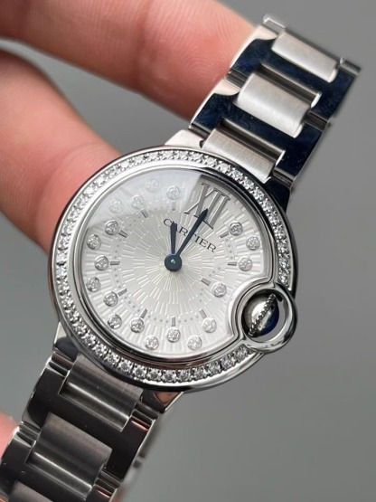 カルティエ ブルーバルーン W4BB0034 クォーツ ステンレススチール 28mm 