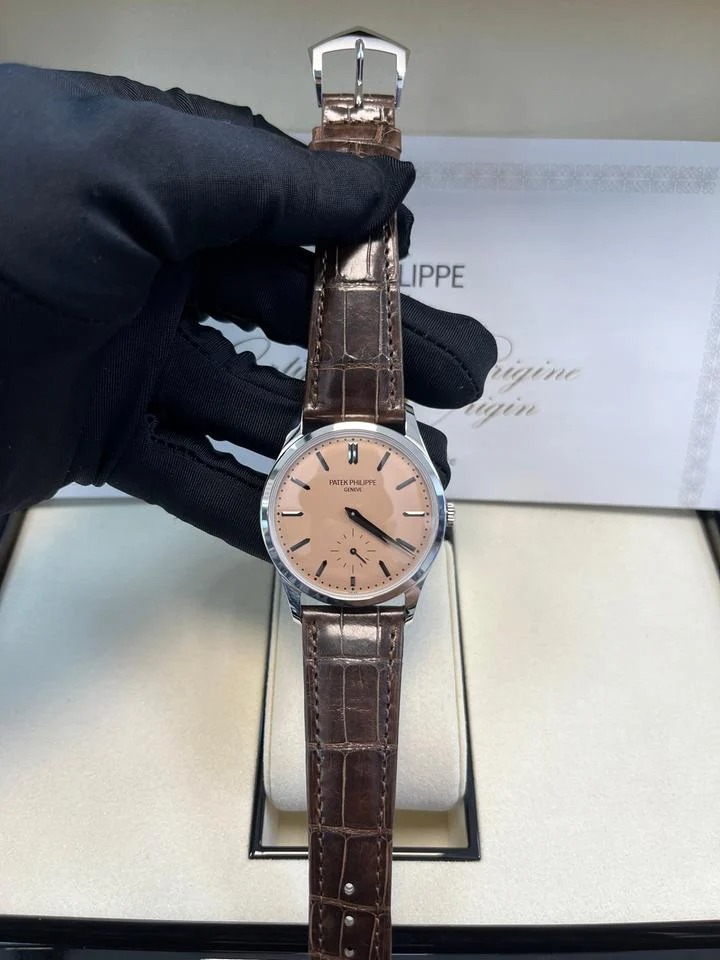 パテック フィリップ カラトラバ New 2025 Release 6196P Calatrava Salmon Dial Platinum 38mm